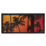 Tropical Palm Tree Sunset Print Trifold Wallet