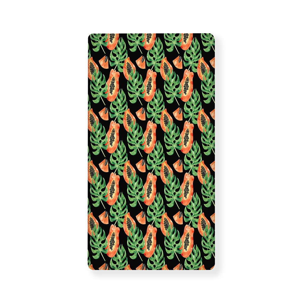 Tropical Papaya Pattern Print Baby Crib Sheet