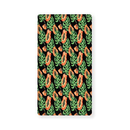 Tropical Papaya Pattern Print Baby Crib Sheet