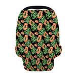 Tropical Papaya Pattern Print Baby Seat Cover