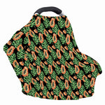 Tropical Papaya Pattern Print Baby Seat Cover