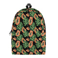 Tropical Papaya Pattern Print School Backpack