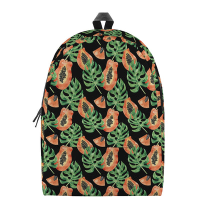 Tropical Papaya Pattern Print Backpack