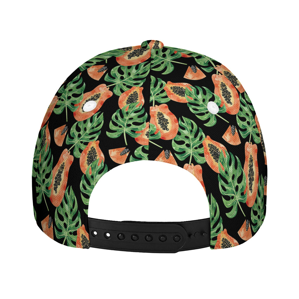 Tropical Papaya Pattern Print Baseball Cap