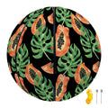 Tropical Papaya Pattern Print Basketball