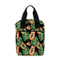 Tropical Papaya Pattern Print Bible Tote Bag