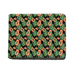Tropical Papaya Pattern Print Bifold Wallet