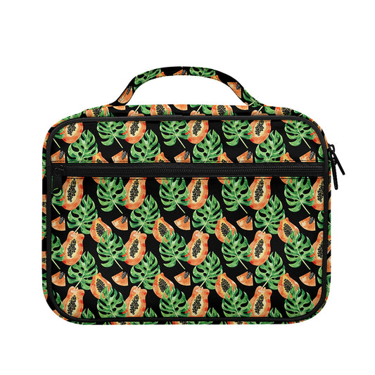 Tropical Papaya Pattern Print Briefcase Bible Bag