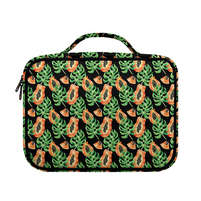 Tropical Papaya Pattern Print Briefcase Bible Bag