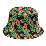 Tropical Papaya Pattern Print Bucket Hat