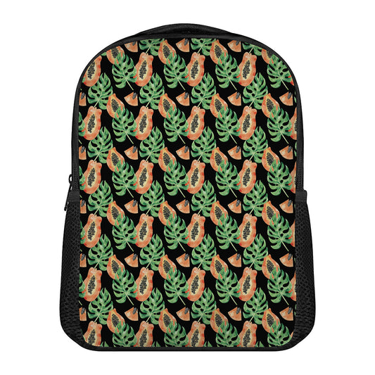 Tropical Papaya Pattern Print Casual Backpack