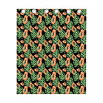 Tropical Papaya Pattern Print Curtain