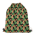 Tropical Papaya Pattern Print Drawstring Bag
