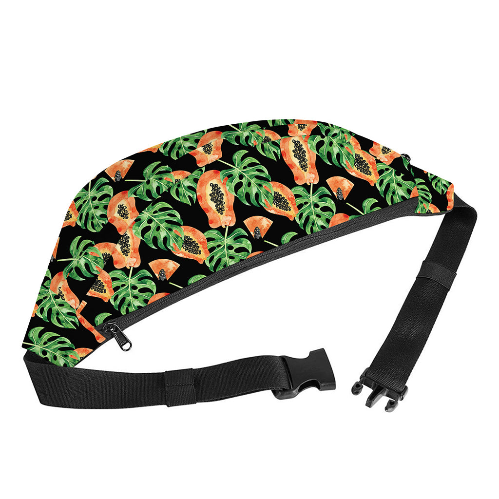 Tropical Papaya Pattern Print Fanny Pack