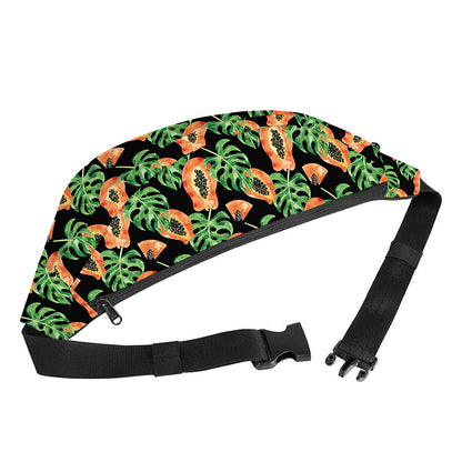 Tropical Papaya Pattern Print Fanny Pack