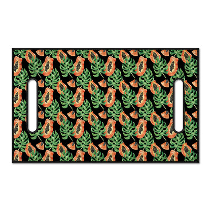 Tropical Papaya Pattern Print Golf Cart Seat Cover