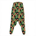 Tropical Papaya Pattern Print Hammer Pants