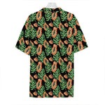 Tropical Papaya Pattern Print Hawaiian Shirt