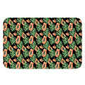 Tropical Papaya Pattern Print Indoor Door Mat