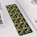 Tropical Papaya Pattern Print Long Kitchen Mat