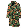 Tropical Papaya Pattern Print Men's Bathrobe