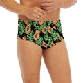 Tropical Papaya Pattern Print Men's Briefs