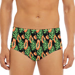 Tropical Papaya Pattern Print Men's Triangle Swim Briefs