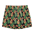 Tropical Papaya Pattern Print Mesh Shorts