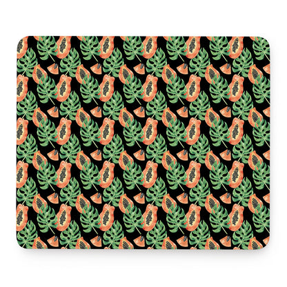 Tropical Papaya Pattern Print Mouse Pad