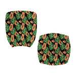 Tropical Papaya Pattern Print Office Chair Cover