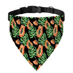 Tropical Papaya Pattern Print Over The Collar Dog Bandana