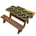 Tropical Papaya Pattern Print Picnic Table Cover