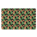 Tropical Papaya Pattern Print Polyester Doormat