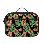 Tropical Papaya Pattern Print Portable Lunch Bag
