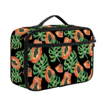 Tropical Papaya Pattern Print Portable Lunch Bag