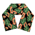 Tropical Papaya Pattern Print Scarf