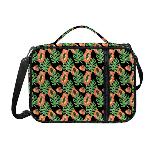 Tropical Papaya Pattern Print Shoulder Strap Bible Bag