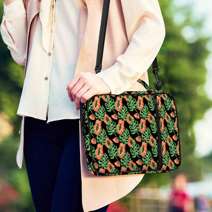Tropical Papaya Pattern Print Shoulder Strap Bible Bag