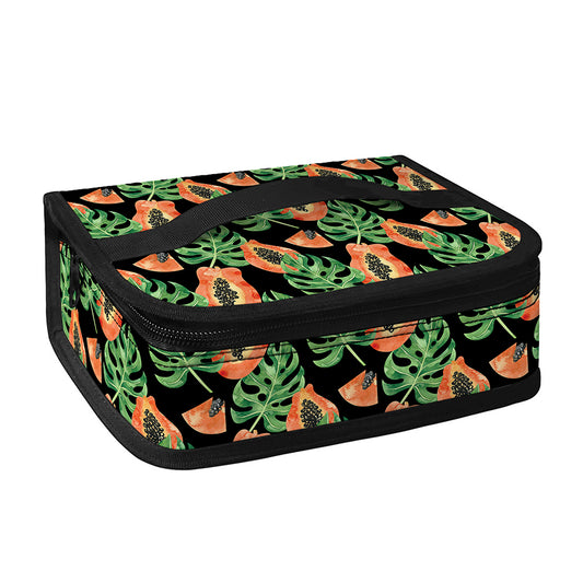 Tropical Papaya Pattern Print Small Lunch Bag
