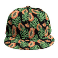 Tropical Papaya Pattern Print Snapback Cap