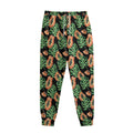 Tropical Papaya Pattern Print Sweatpants