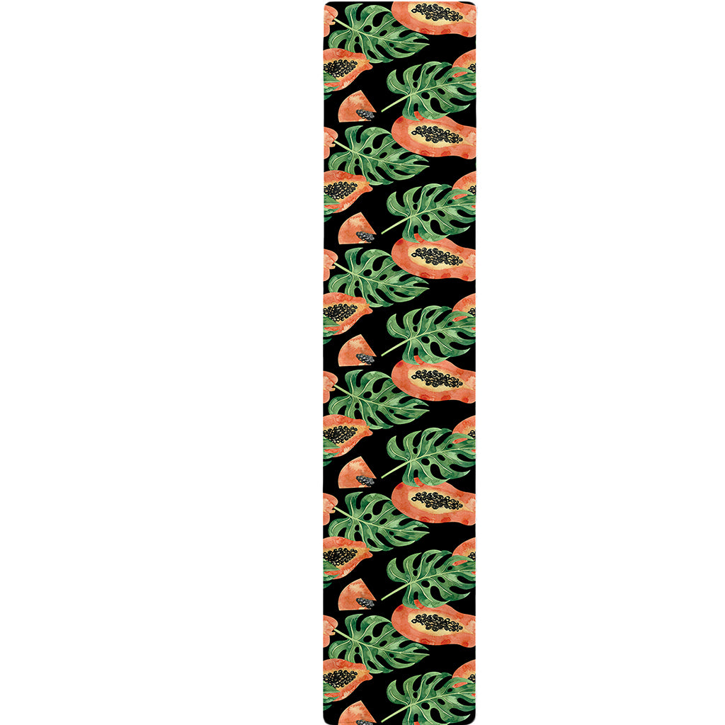 Tropical Papaya Pattern Print Table Runner