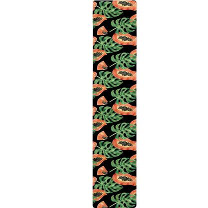 Tropical Papaya Pattern Print Table Runner