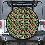Tropical Papaya Pattern Print Tire Cover