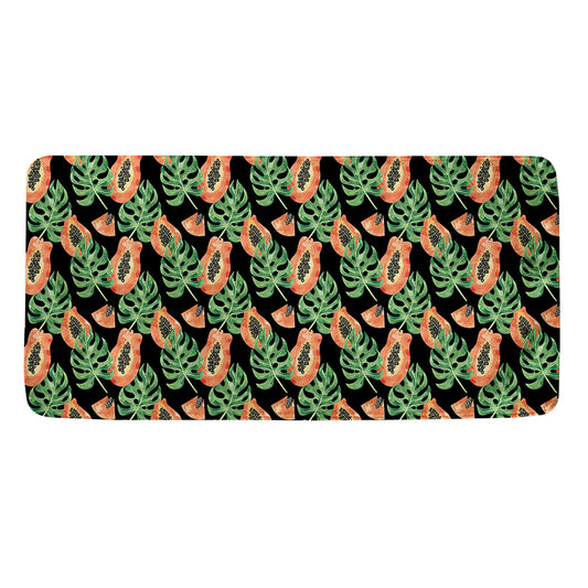 Tropical Papaya Pattern Print Towel