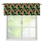 Tropical Papaya Pattern Print Window Valance