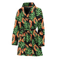 Tropical Papaya Pattern Print Women's Bathrobe