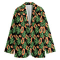 Tropical Papaya Pattern Print Women's Blazer