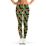 Tropical Papaya Pattern Print Women's Leggings