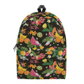 Tropical Paradise Fruits Pattern Print School Backpack